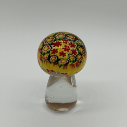 Yellow Mushroom Coloured Glaze Decoration