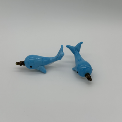 Dolphin Coloured Glaze Decoration