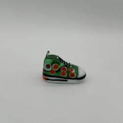 Green Shoes Coloured Glaze Decoration