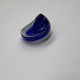 Blue And White Swirl Glass Ring Blue And White Swirl Glass Ring