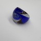 Blue And White Swirl Glass Ring Blue And White Swirl Glass Ring