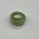 Silver-Green Line Glass Ring Silver-Green Line Glass Ring