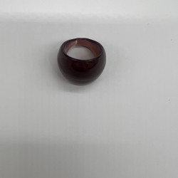 Burgundy Glass Ring