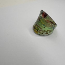 Vintage Green Glass Ring