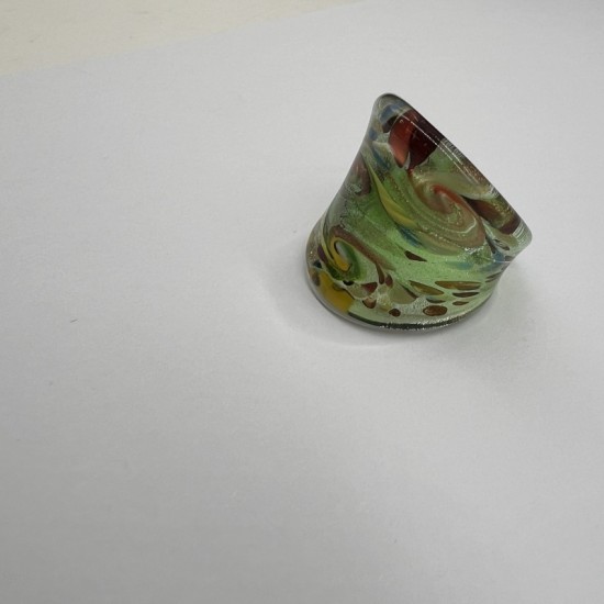 Vintage Green Glass Ring Vintage Green Glass Ring