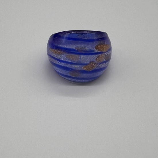 Blue Line Glass Ring Blue Line Glass Ring