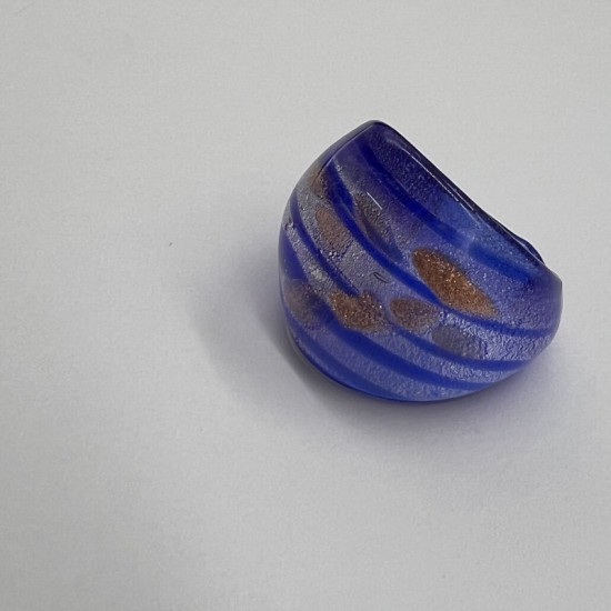 Blue Line Glass Ring Blue Line Glass Ring
