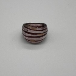 Purple Line Glass Ring