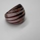 Purple Line Glass Ring Purple Line Glass Ring