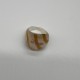Yellow Striped Glass Ring Yellow Striped Glass Ring