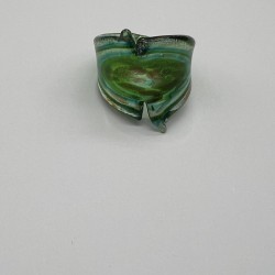 Vintage Green Swirl Glass Ring