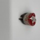 Red, White And Black Spotted Glass Ring Red, White And Black Spotted Glass Ring