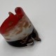 Red, White And Black Spotted Glass Ring Red, White And Black Spotted Glass Ring