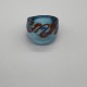 Sea Blue And Red Wave Glass Ring Sea Blue And Red Wave Glass Ring