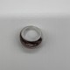 Black And White Purple Swirl Glass Ring Black And White Purple Swirl Glass Ring