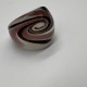 Black And White Purple Swirl Glass Ring Black And White Purple Swirl Glass Ring