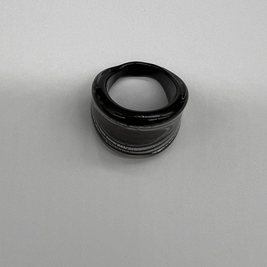 Black And Red Galaxy Glass Ring