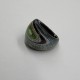 Black And Green Galaxy Glass Ring Black And Green Galaxy Glass Ring