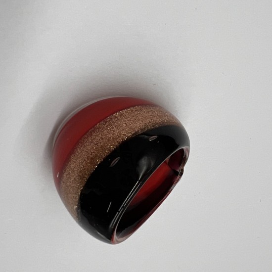 Rose Glass Ring