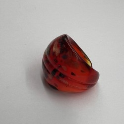 Hellfire Glass Ring