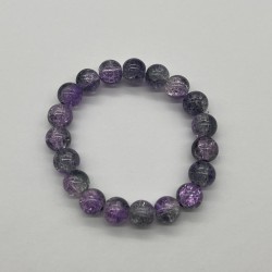 Dusk Charm Purple Glass Bracelet