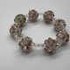 Purple Hydrangea Glass Bracelet Purple Hydrangea Glass Bracelet