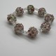 Purple Hydrangea Glass Bracelet Purple Hydrangea Glass Bracelet