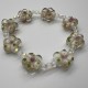 Cherry Blossom Hydrangea Glass Bracelet Cherry Blossom Hydrangea Glass Bracelet