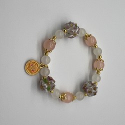 Dragon Brand Hydrangea Glass Bracelet