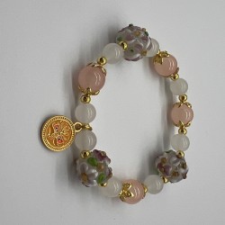 Dragon Brand Hydrangea Glass Bracelet