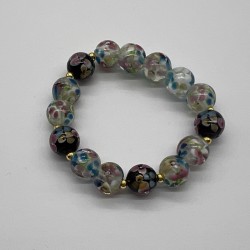 Spring Blossoms Glass Bracelet