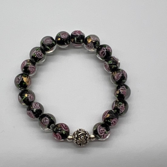 Mysterious Rose Glass Bracelet Mysterious Rose Glass Bracelet