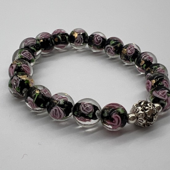 Mysterious Rose Glass Bracelet Mysterious Rose Glass Bracelet