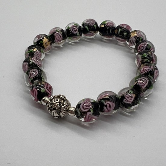 Mysterious Rose Glass Bracelet Mysterious Rose Glass Bracelet