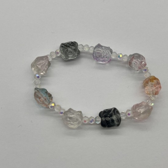 Flower Cluster Glass Bracelet Flower Cluster Glass Bracelet