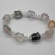 Flower Cluster Glass Bracelet Flower Cluster Glass Bracelet