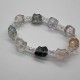 Flower Cluster Glass Bracelet Flower Cluster Glass Bracelet