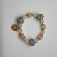 Sunflower Hydrangea Glass Bracelet Sunflower Hydrangea Glass Bracelet
