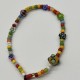 Dopamine color mixed beads yellow glass phone cord Dopamine color mixed beads yellow glass phone cord