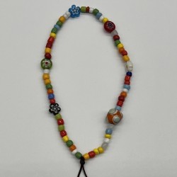 Dopamine Colored Orange Glass Cell Phone Cord