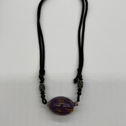 Purple bead necklace