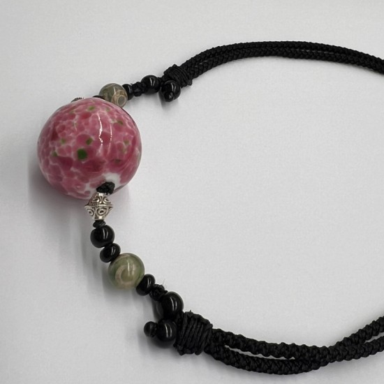 Pink spring glass necklace Pink spring glass necklace