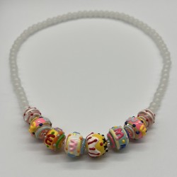 Cute Candy Glass Beaded Necklace