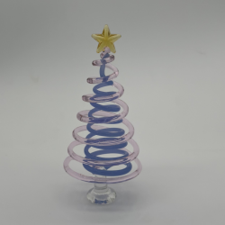 Large Spring Tree (Round) Coloured Glaze Decoration