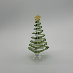 Large Triangle Tree Coloured Glaze Decoration
