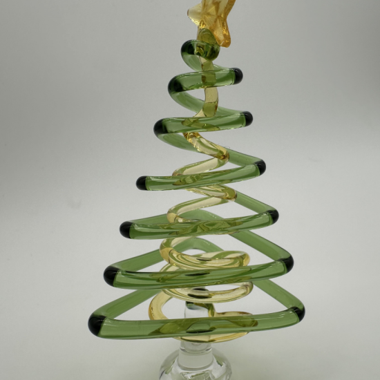 Large Triangle Tree Coloured Glaze Decoration Large Triangle Tree Coloured Glaze Decoration