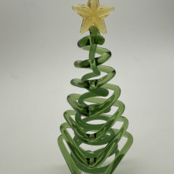 Large Triangle Tree Coloured Glaze Decoration