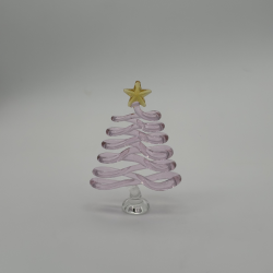 Large Flat Tree Coloured Glaze Decoration