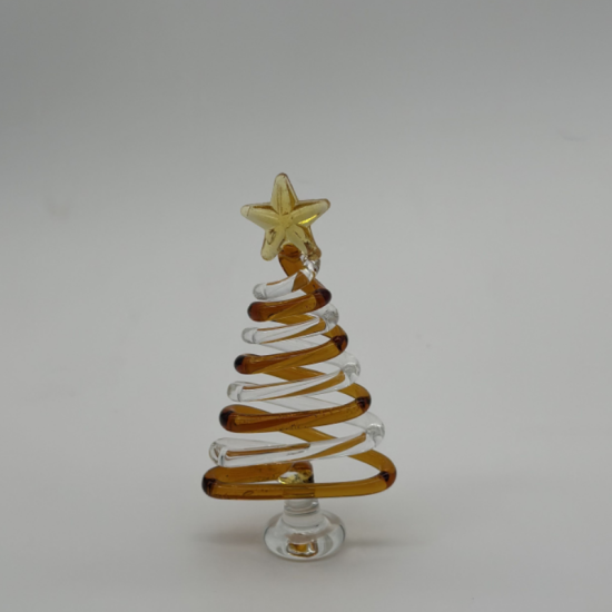 Small Flat Tree Coloured Glaze Decoration Small Flat Tree Coloured Glaze Decoration
