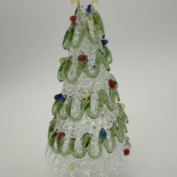 15 cm Tree Coloured Glaze Decoration